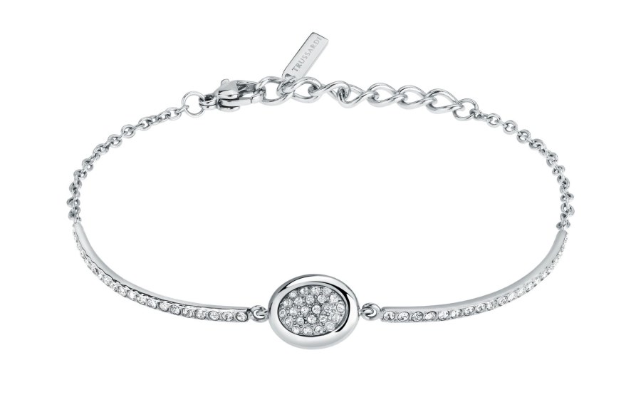Trussardi Elegantní dámský náramek s&nbsp;krystaly T-Concept TJAYY20 - Náramky Řetízkové náramky