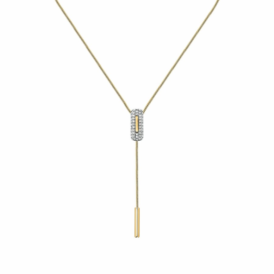 Trussardi Moderní pozlacený náhrdelník z&nbsp;oceli Concept TJAYY01 - Náhrdelníky