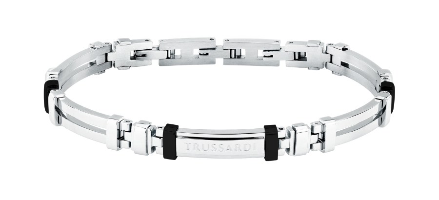Trussardi Moderní ocelový náramek pro muže T-Steel TJAXV25 Trussardi Moderní ocelový náramek pro muže T-Steel TJAXV25 - Náramky Řetízkové náramky
