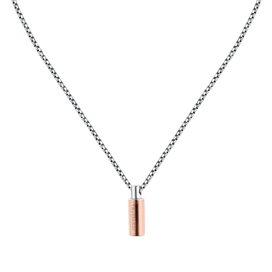 Trussardi Pánský bicolor náhrdelník z oceli Venezia T-Steel TJAXV59