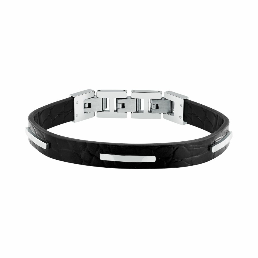 Trussardi Pánský náramek z kůže T-Leather TJAXZ09 - Náramky Kožené náramky