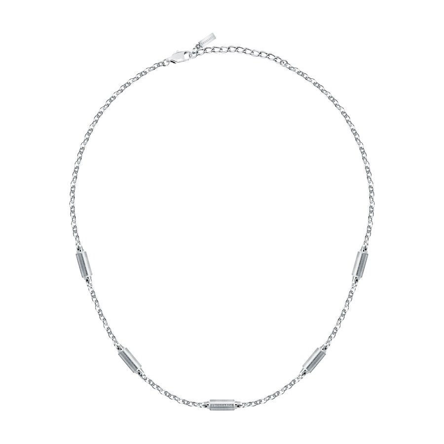 Trussardi Pánský ocelový náhrdelník Rolo T-Steel TJAXV60