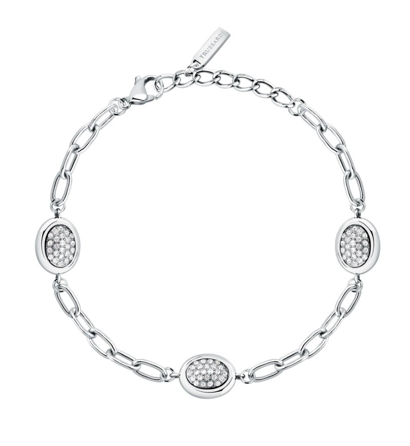 Trussardi Stylový dámský náramek s&nbsp;krystaly T-Concept TJAYY21 - Náramky Řetízkové náramky