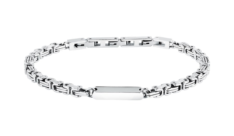 Trussardi Výrazný pánský náramek z&nbsp;oceli T-Steel TJAXV56 - Náramky Řetízkové náramky