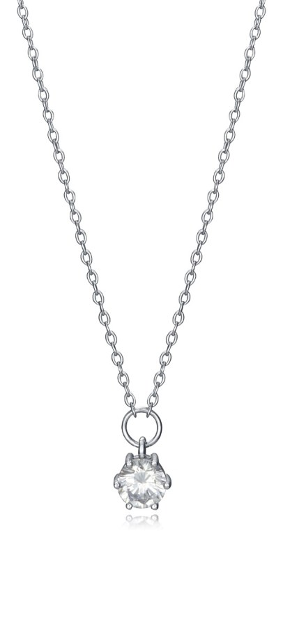 Viceroy Blýštivý stříbrný náhrdelník se zirkony Clasica 13014C000-30 - Náhrdelníky