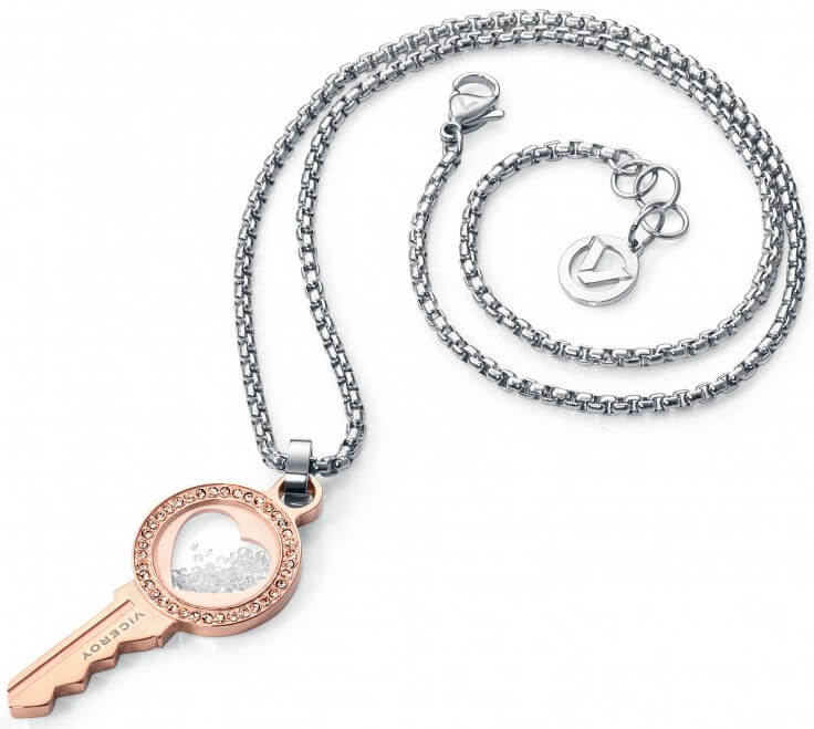 Viceroy Designový bicolor náhrdelník klíč Fashion 2248C09019 - Náhrdelníky