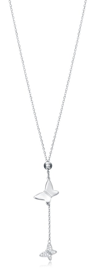 Viceroy Elegantní stříbrný náhrdelník s motýlky Trend 13047C000-30 - Náhrdelníky