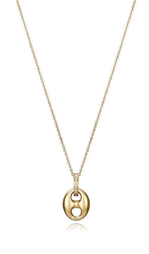 Viceroy Fashion pozlacený náhrdelník se zirkony Chic 14076C01012 - Náhrdelníky