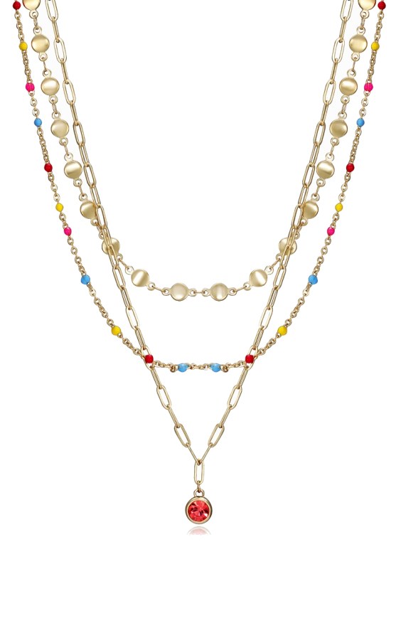 Viceroy Jedinečný pozlacený náhrdelník Kiss 15132C01012 - Náhrdelníky