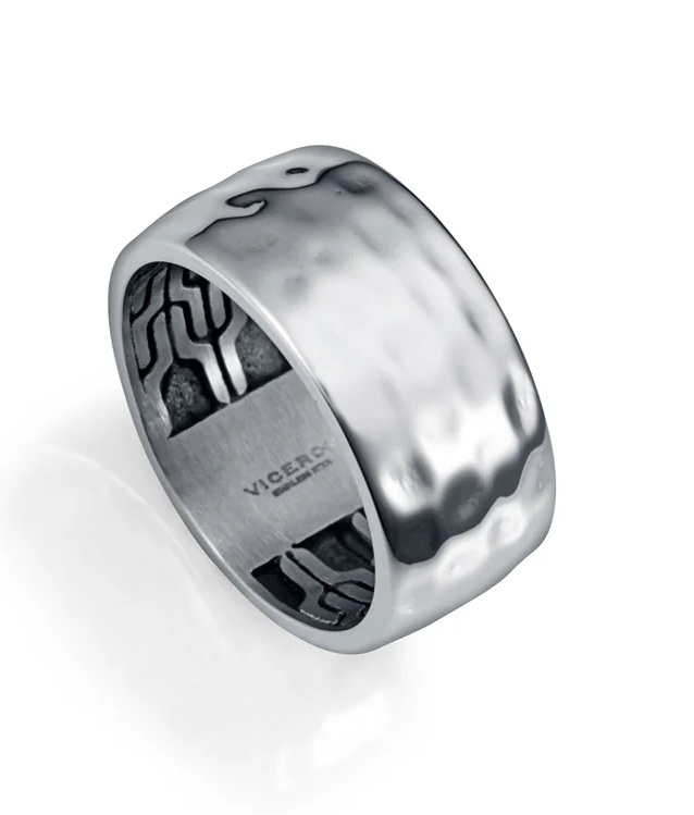 Viceroy Moderní pánský prsten z oceli Beat 14215A02 59 mm Viceroy Moderní pánský prsten z oceli Beat 14215A02 59 mm - Prsteny Prsteny bez kamínku