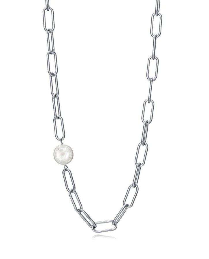 Viceroy Nadčasový ocelový náhrdelník s perlou Chic 1317C01000 - Náhrdelníky