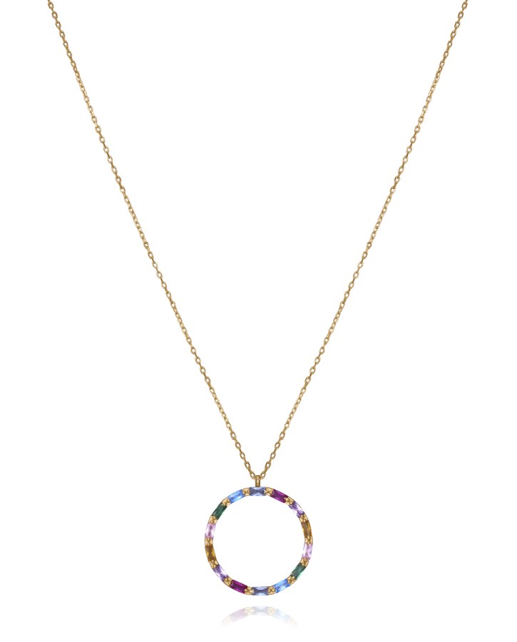 Viceroy Nádherný pozlacený náhrdelník se zirkony Elegant 13089C100-39