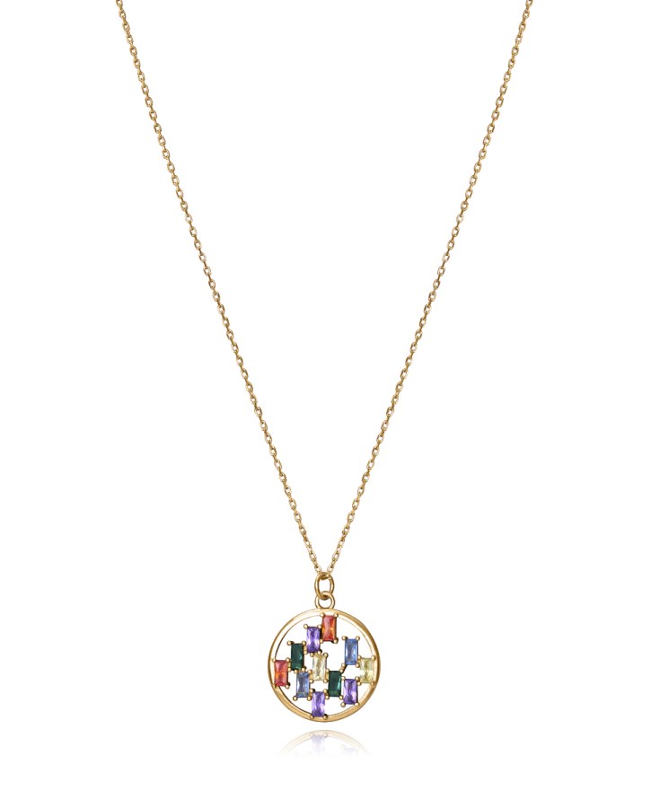Viceroy Nádherný pozlacený náhrdelník se zirkony Elegant 15114C100-39 - Náhrdelníky