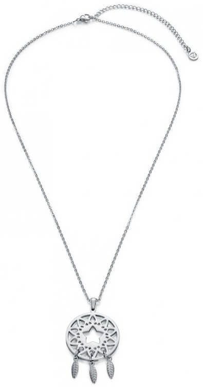Viceroy Ocelový náhrdelník lapač snů Happiness 90047C01010 - Náhrdelníky