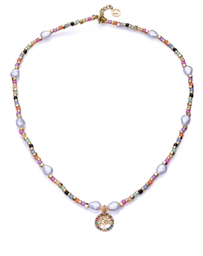 Viceroy Okouzlující náhrdelník Strom života s krystaly Kiss 14091C01019 - Náhrdelníky
