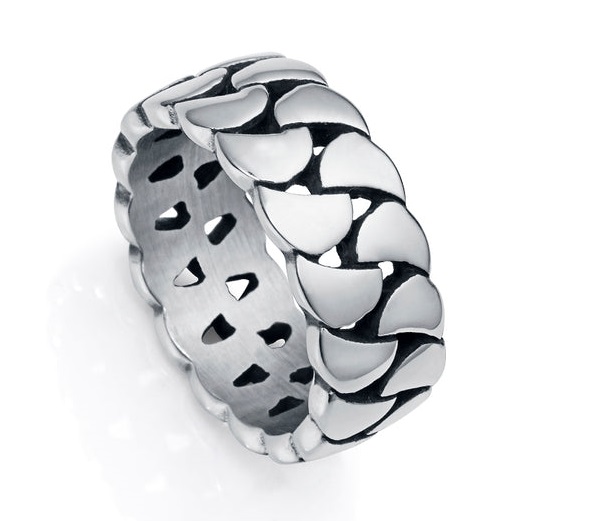 Viceroy Originální pánský prsten z oceli Beat 14053A02 60 mm - Prsteny Prsteny bez kamínku