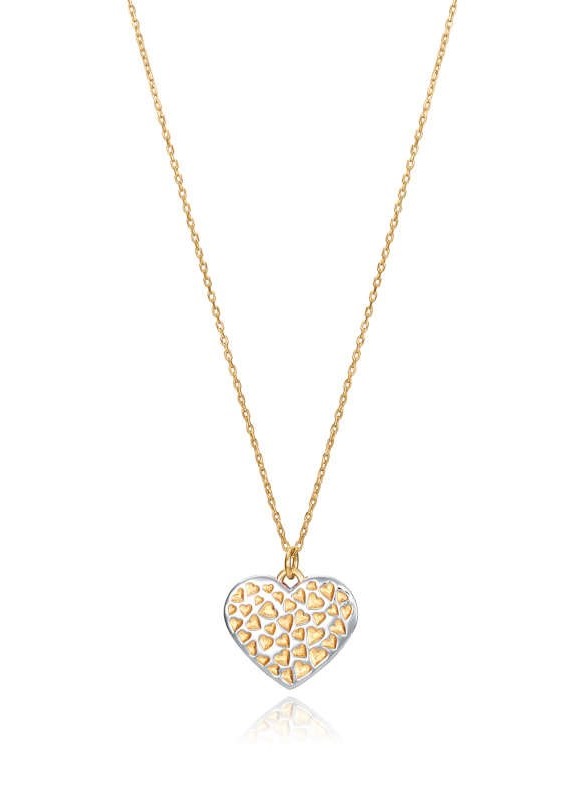 Viceroy Pozlacený náhrdelník s přívěskem srdce San Valentín 13119C100-09 - Náhrdelníky