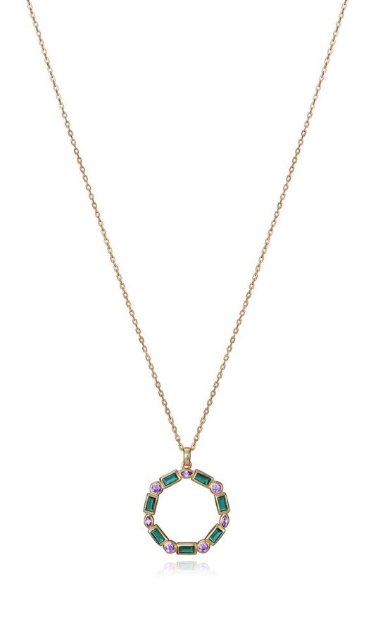 Viceroy Překrásný pozlacený náhrdelník se zirkony Elegant 9120C100-39 - Náhrdelníky