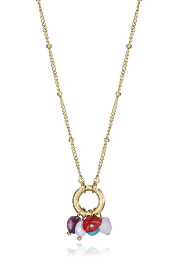 Viceroy Pozlacený dámský náhrdelník s kamínky Chic 14157C01019 - Náhrdelníky