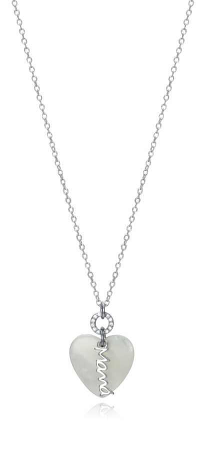 Viceroy Romantický stříbrný náhrdelník pro maminku Dia Madre 13055C000-90 (řetízek, přívěsek) - Náhrdelníky