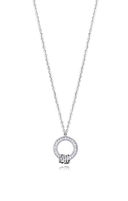 Viceroy Stříbrný dámský náhrdelník se zirkony Clasica 13165C000-30 - Náhrdelníky