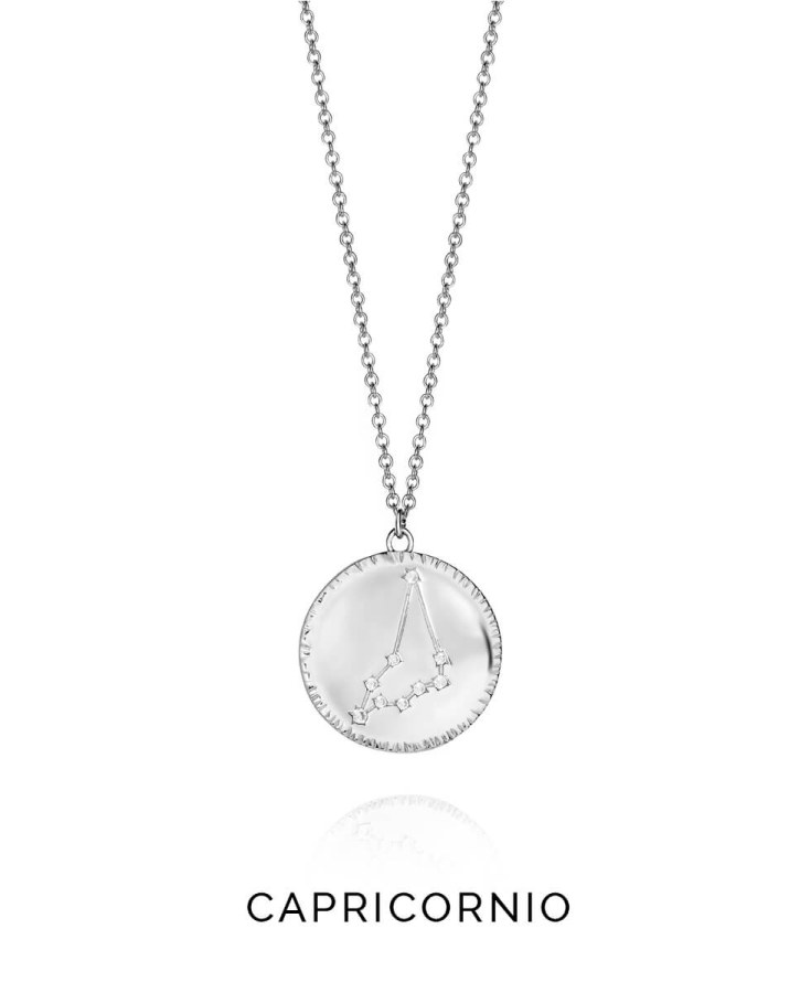 Viceroy Stříbrný náhrdelník znamení Kozoroh Horoscopo 61014C000-38C - Náhrdelníky