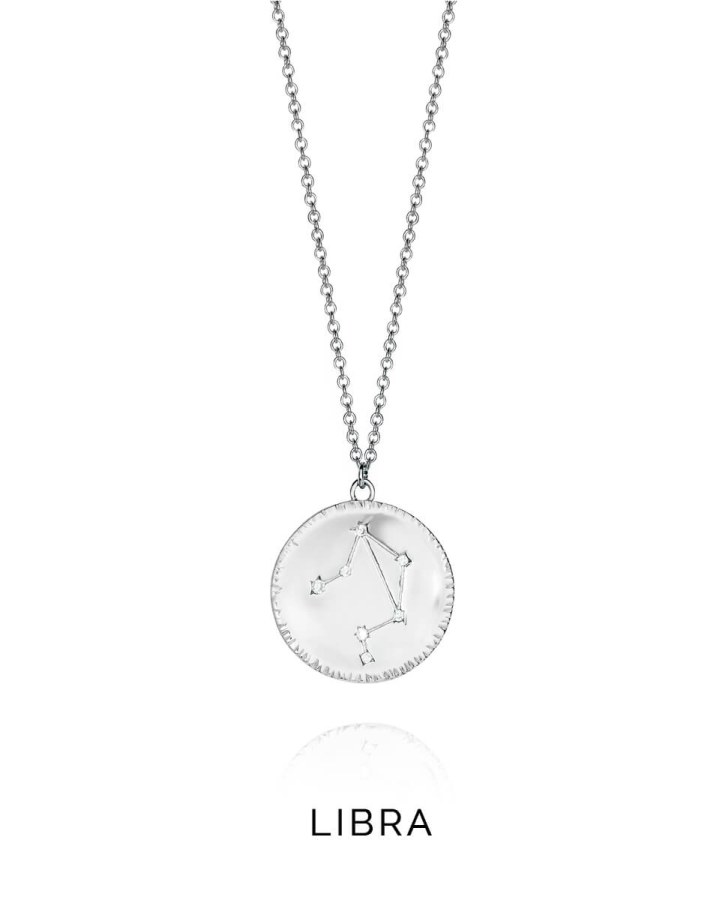Viceroy Stříbrný náhrdelník znamení Váhy Horoscopo 61014C000-38L - Náhrdelníky