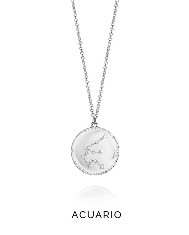 Viceroy Stříbrný náhrdelník znamení Vodnář Horoscopo 61014C000-38A - Náhrdelníky