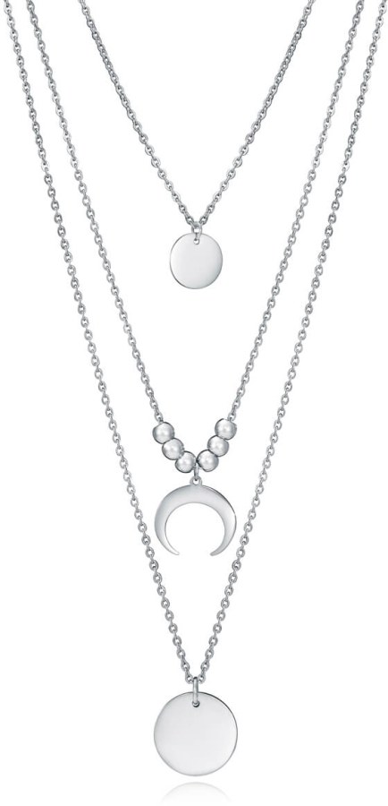 Viceroy Stylový ocelový náhrdelník s přívěsky Popular 75198C01000 - Náhrdelníky