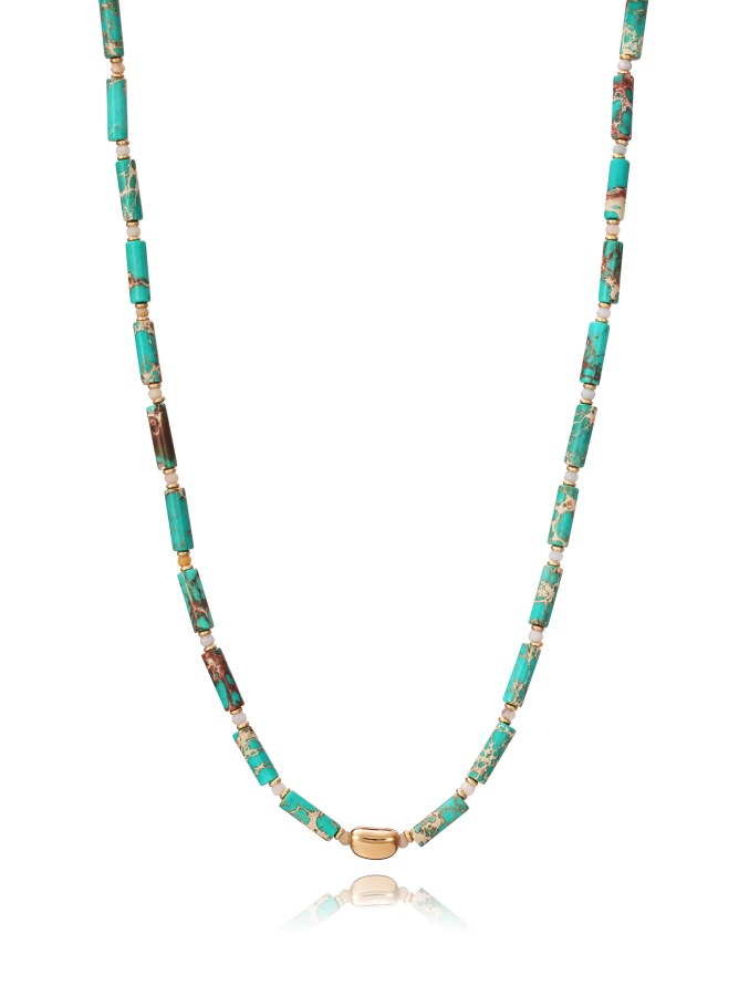 Viceroy Stylový ocelový náhrdelník z achátu Chic 1439C09012 - Náhrdelníky