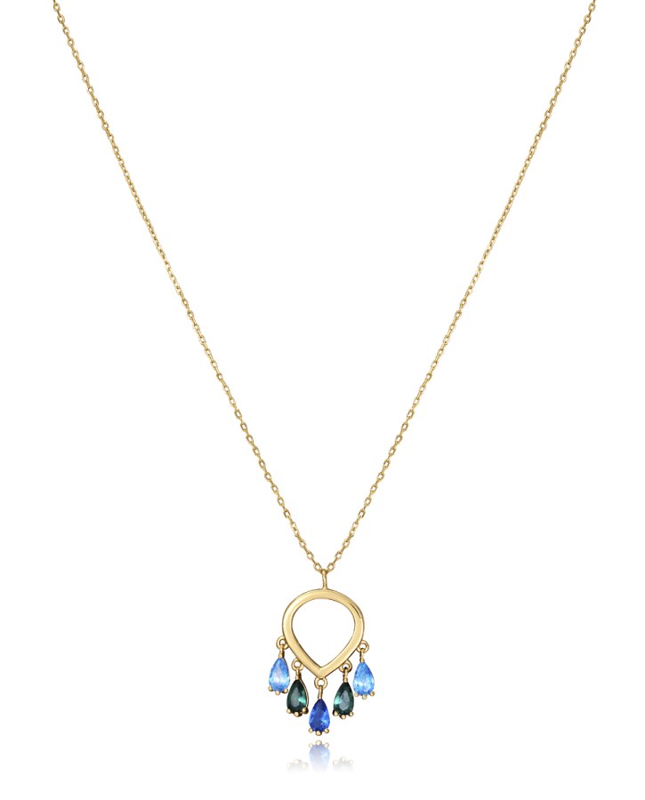 Viceroy Stylový pozlacený náhrdelník Elegant 13082C100-39 (řetízek, přívěsek) - Náhrdelníky