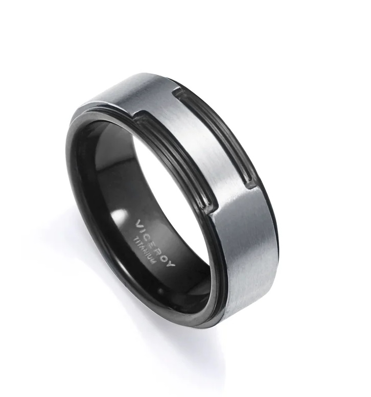 Viceroy Stylový pánský prsten z titanu Magnum 15154A02 64 mm - Prsteny Prsteny bez kamínku