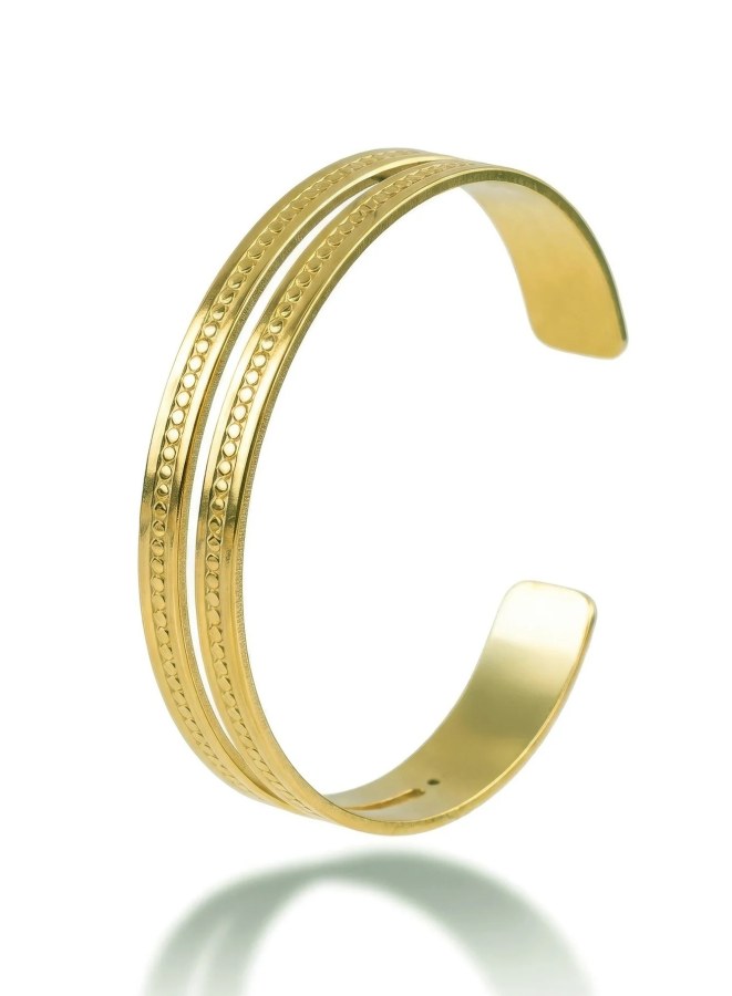 Victoria Walls Dvojitý pevný náramek Aurevia Gold VWB260667G - Náramky Pevné náramky