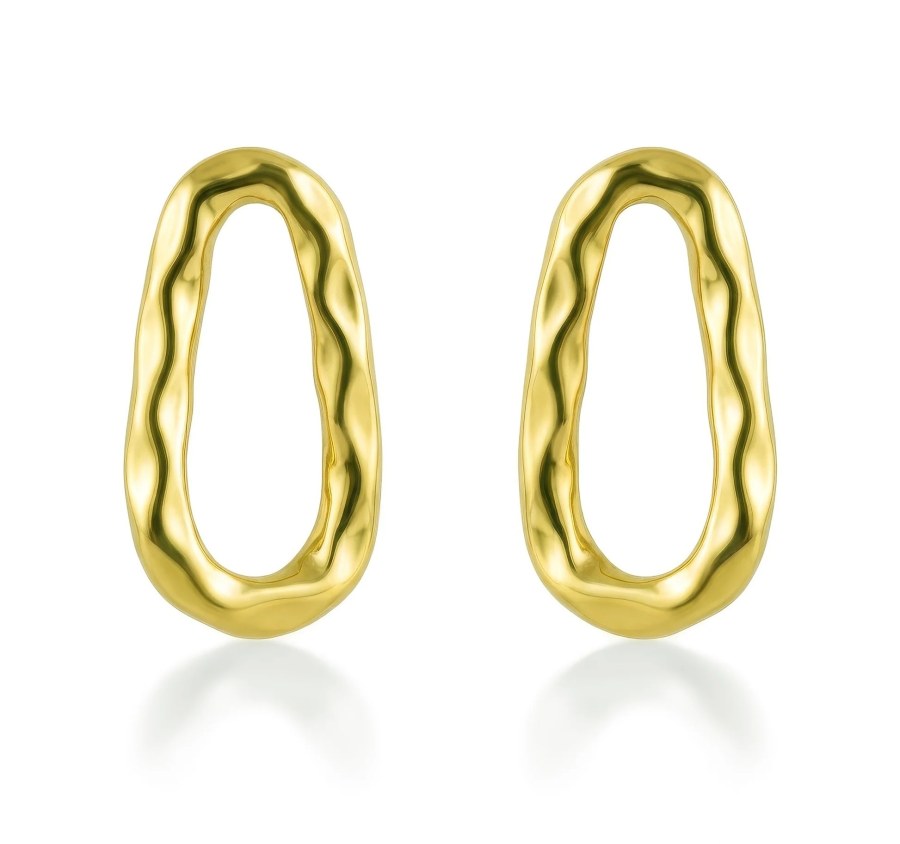Victoria Walls Moderní pozlacené náušnice Lurelia Gold VWE260774G