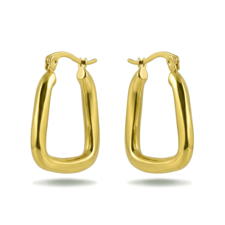 Victoria Walls Oválné pozlacené náušnice Zyrelia Gold VWE260595G