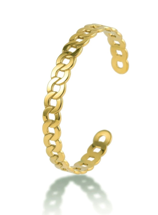 Victoria Walls Pevný pozlacený náramek Zarelle Gold VWB260664G