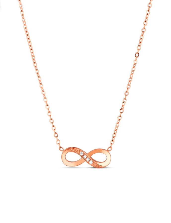 Vuch Dámský náhrdelník Nekonečno Enso Rose Gold - Náhrdelníky Náhrdelníky s&nbsp;kameny