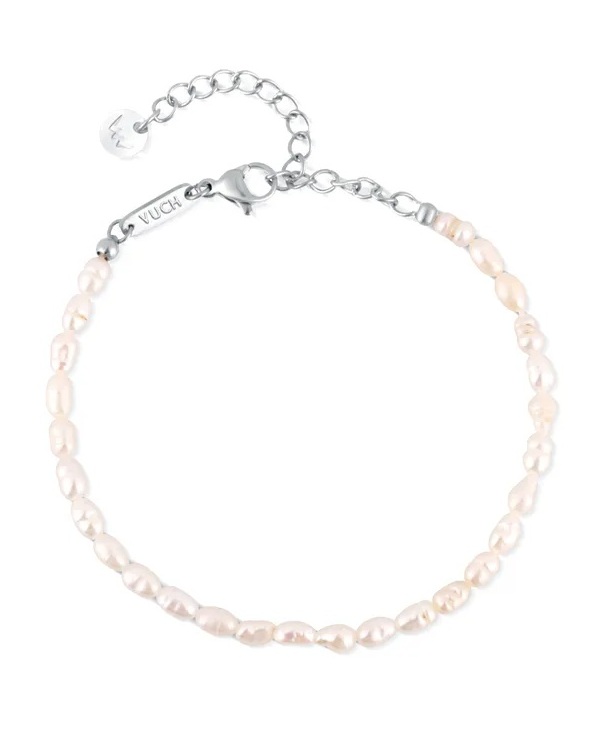 Vuch Dámský perlový náramek z&nbsp;říčních perel Mireya Silver - Náramky Perlové náramky