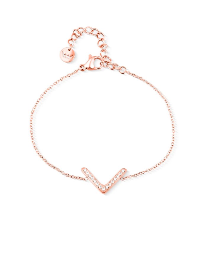 Vuch Elegantní náramek se srdíčkem Amelora Rose Gold