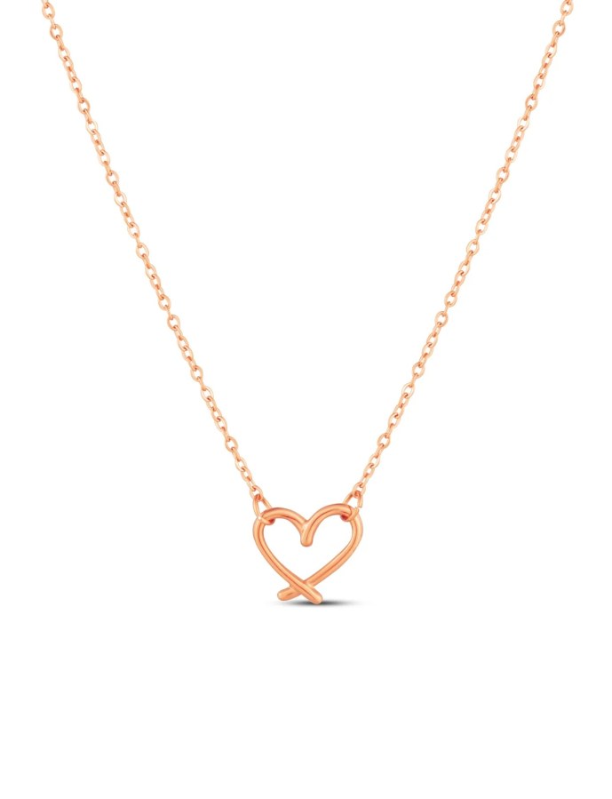 Vuch Krásný pozlacený náhrdelník Srdíčko Emery Rose Gold - Náhrdelníky