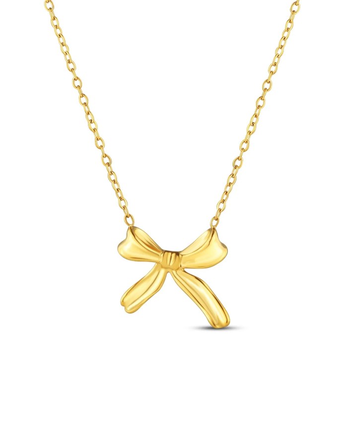 Vuch Náhrdelník s&nbsp;motivem mašličky Celiva Gold - Náhrdelníky