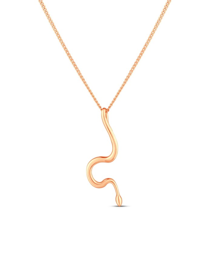 Vuch Náhrdelník s&nbsp;přívěskem hada Vireya Rose Gold - Náhrdelníky