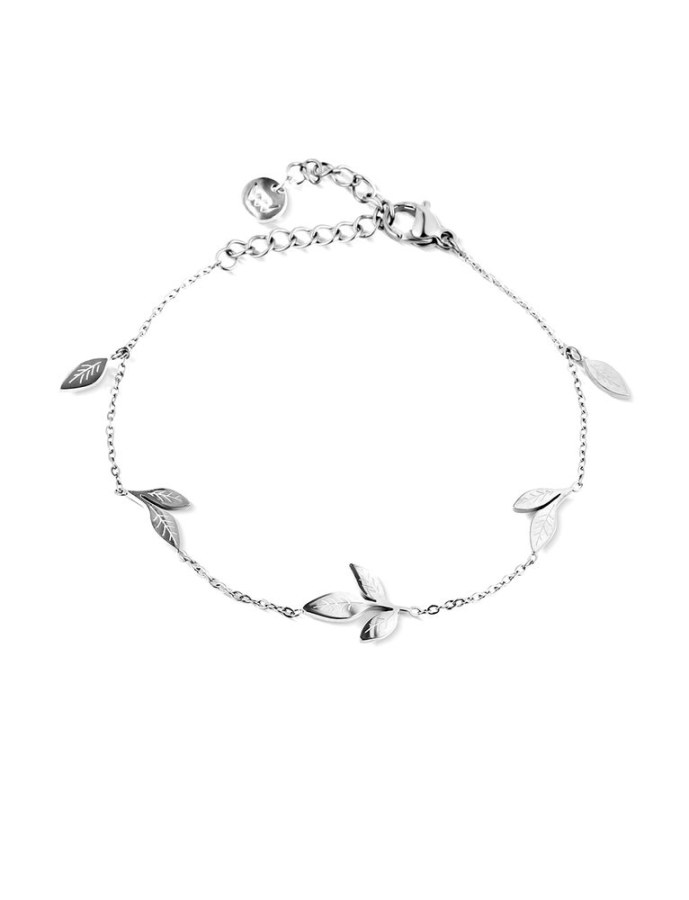Vuch Náramek s motivem lístků Gleam Silver