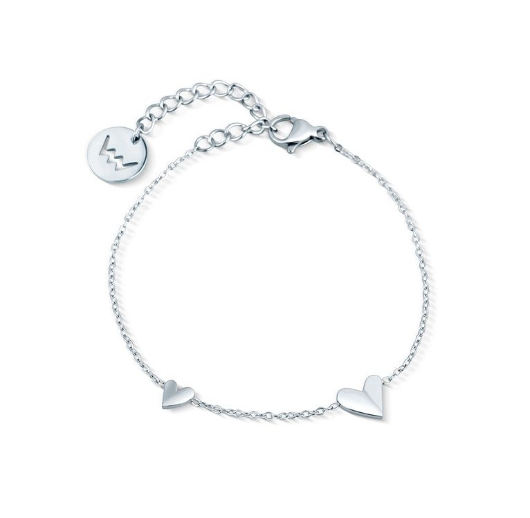 Vuch Náramek se srdíčky Migalla Silver