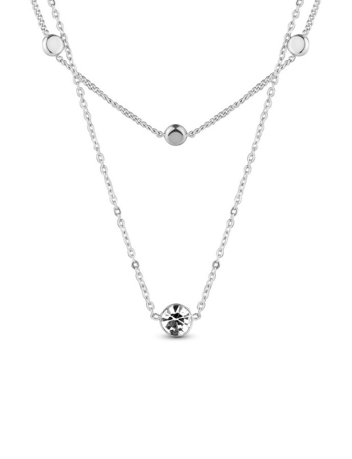 Vuch Originální ocelový náhrdelník Elista Silver - Náhrdelníky Náhrdelníky s&nbsp;kameny