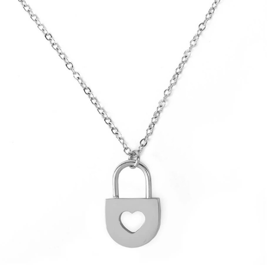 Vuch Romantický ocelový náhrdelník Secret Silver - Náhrdelníky