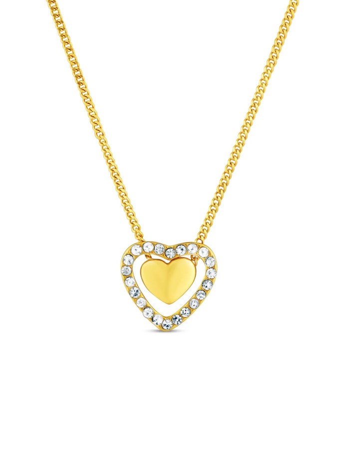 Vuch Romantický pozlacený náhrdelník s&nbsp;krystaly Lunira Gold - Náhrdelníky Náhrdelníky s&nbsp;kameny