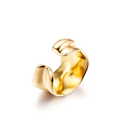 Vuch Single ocelová záušnice Obsid Gold