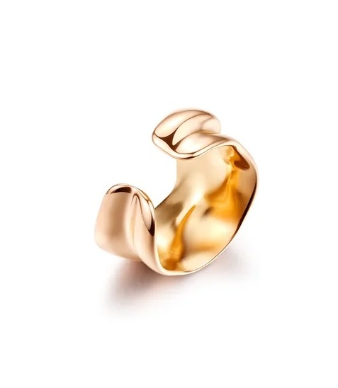 Vuch Single ocelová záušnice Obsid Rose Gold
