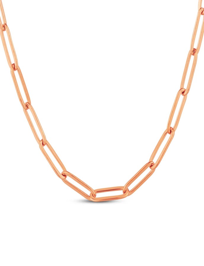 Vuch Výrazný ocelový náhrdelník Elar Rose Gold - Náhrdelníky